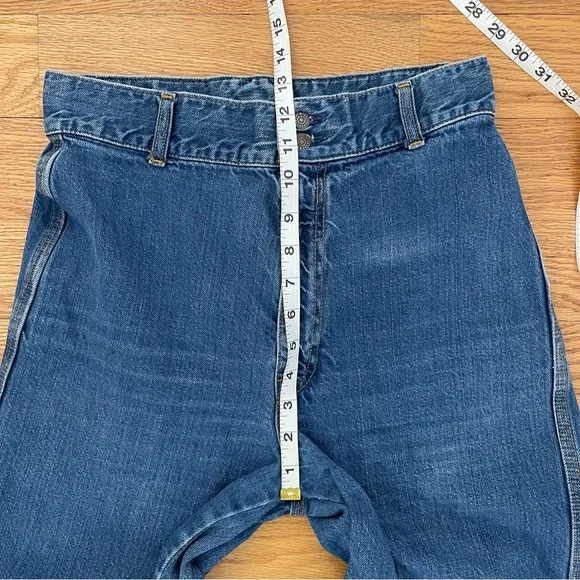 Vintage 1970s Levi’s High Waisted Wide Leg Jeans - Picture 12 of 16
